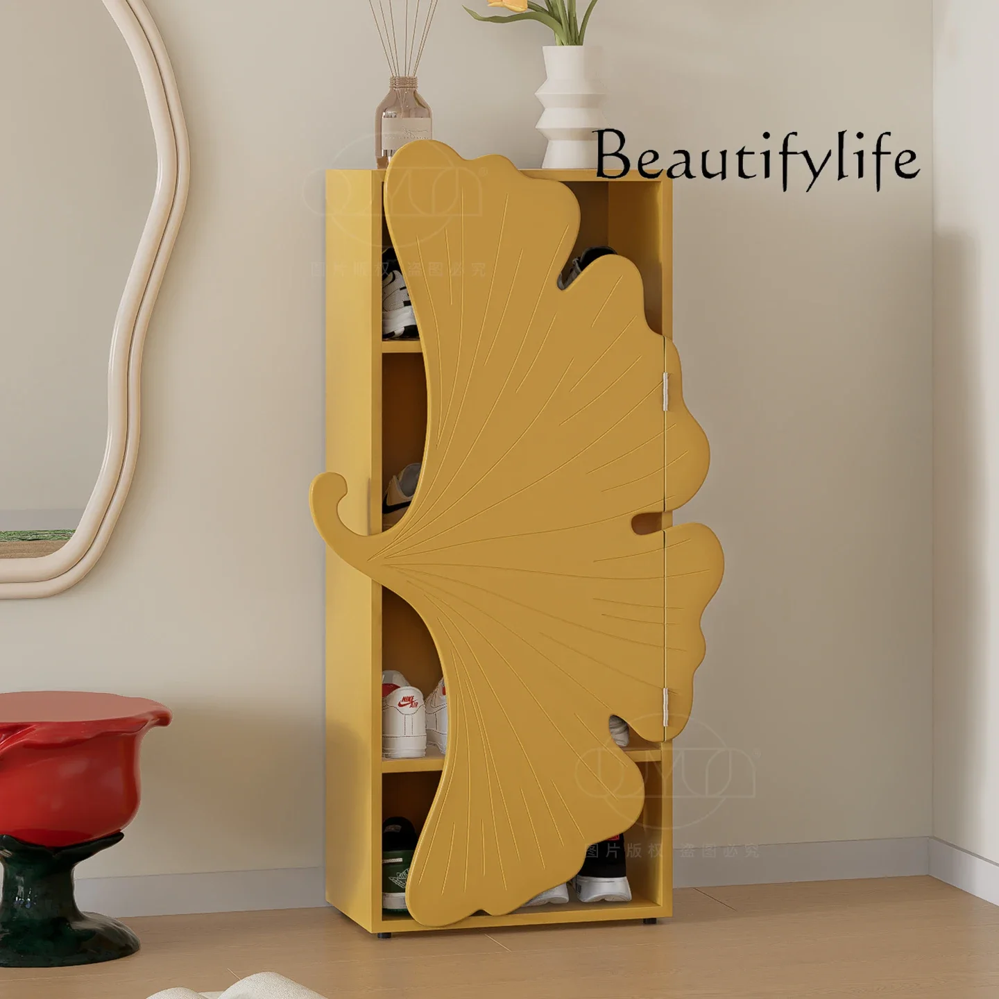 

ZGinkgo Porch Cabinet, Locker Floor To Wall, Living Room Multi-layer Shelves, Bedroom Light Luxury Cabinet