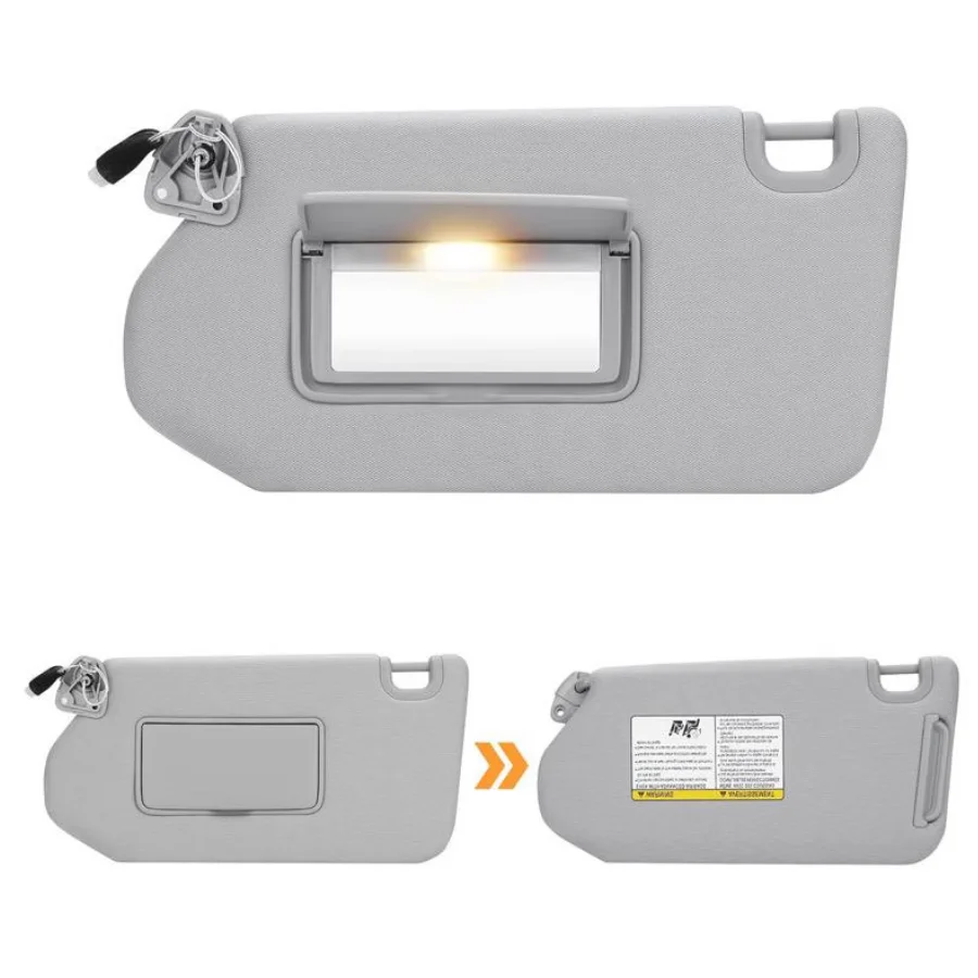 Car Front Sunshade with Makeup Mirror for Infiniti QX60 JXL50 2013-2018 Nissan Pathfinder R5212 2012-2019 Sun Visor