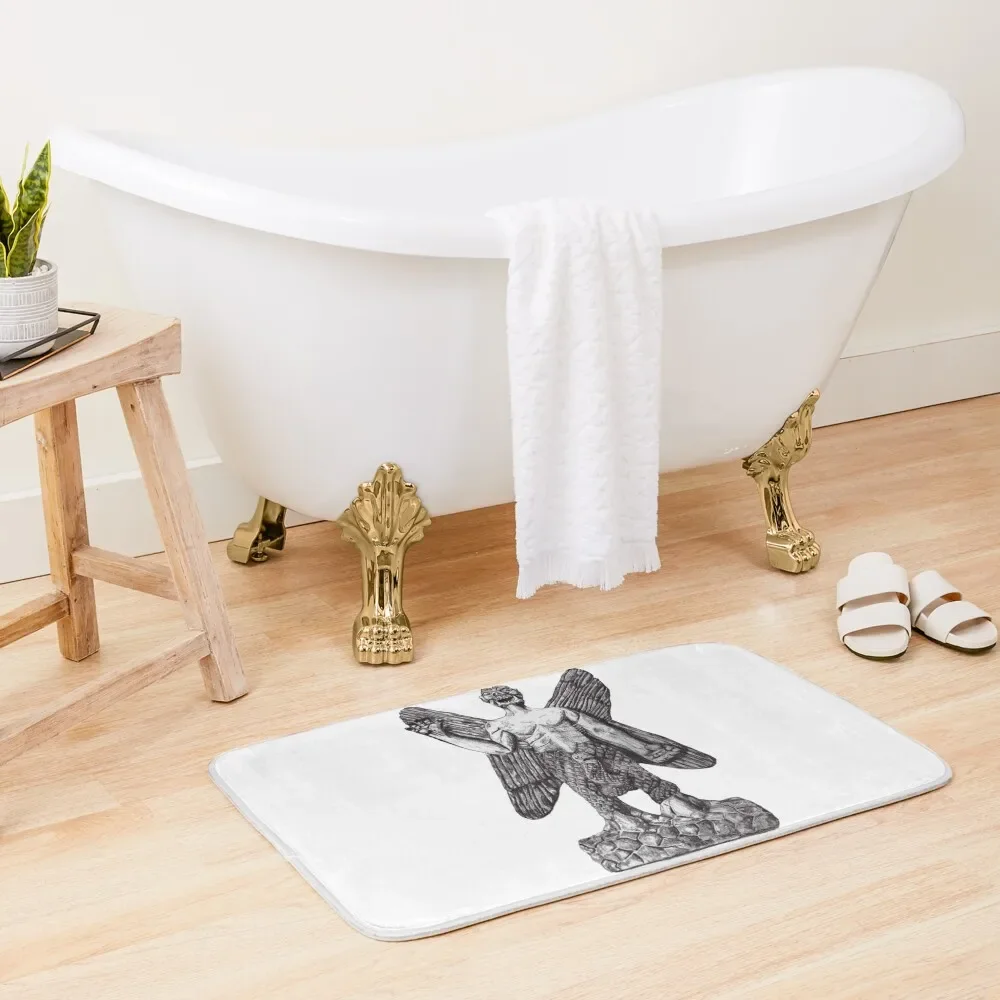 

Pazuzu stone figure Bath Mat Non-Slip Bathtub Household Items Bathroom Slip Mat