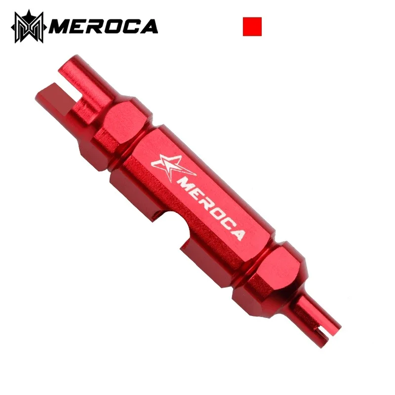 MEROCA Bicycle Schrader Valve Multifunction Wrench Tire Inner Tube MTB Bike Presta Iamok Extension Rod Removal Tool