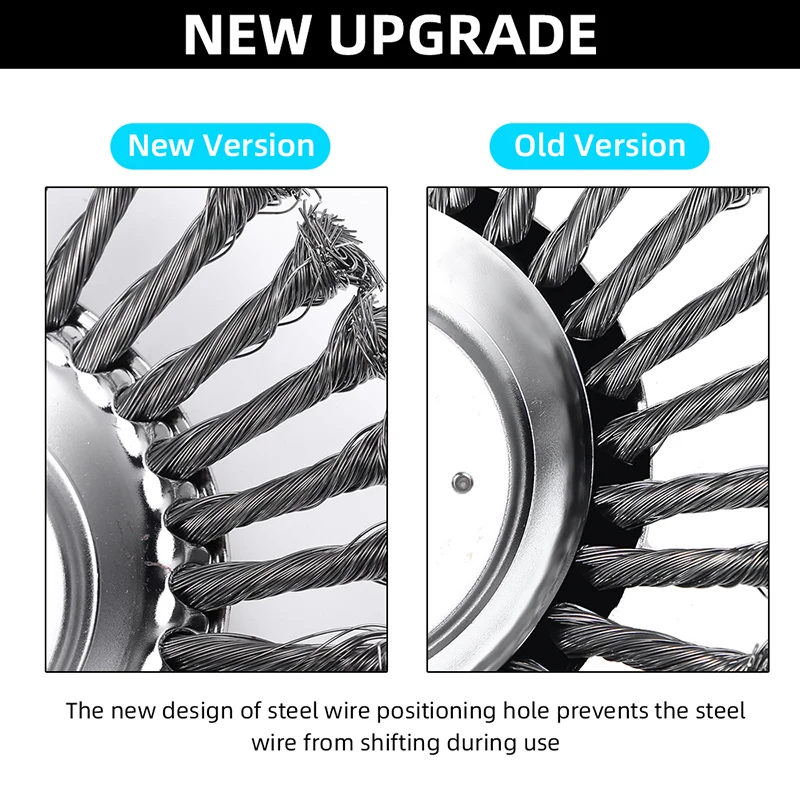 قطعة واحدة من ملحقات تشذيب الأعشاب العالمية - رأس حراثة دوار من الفولاذ مع 4 مجموعات محول هيكل معدني متين للحديقة الخفيفة #4