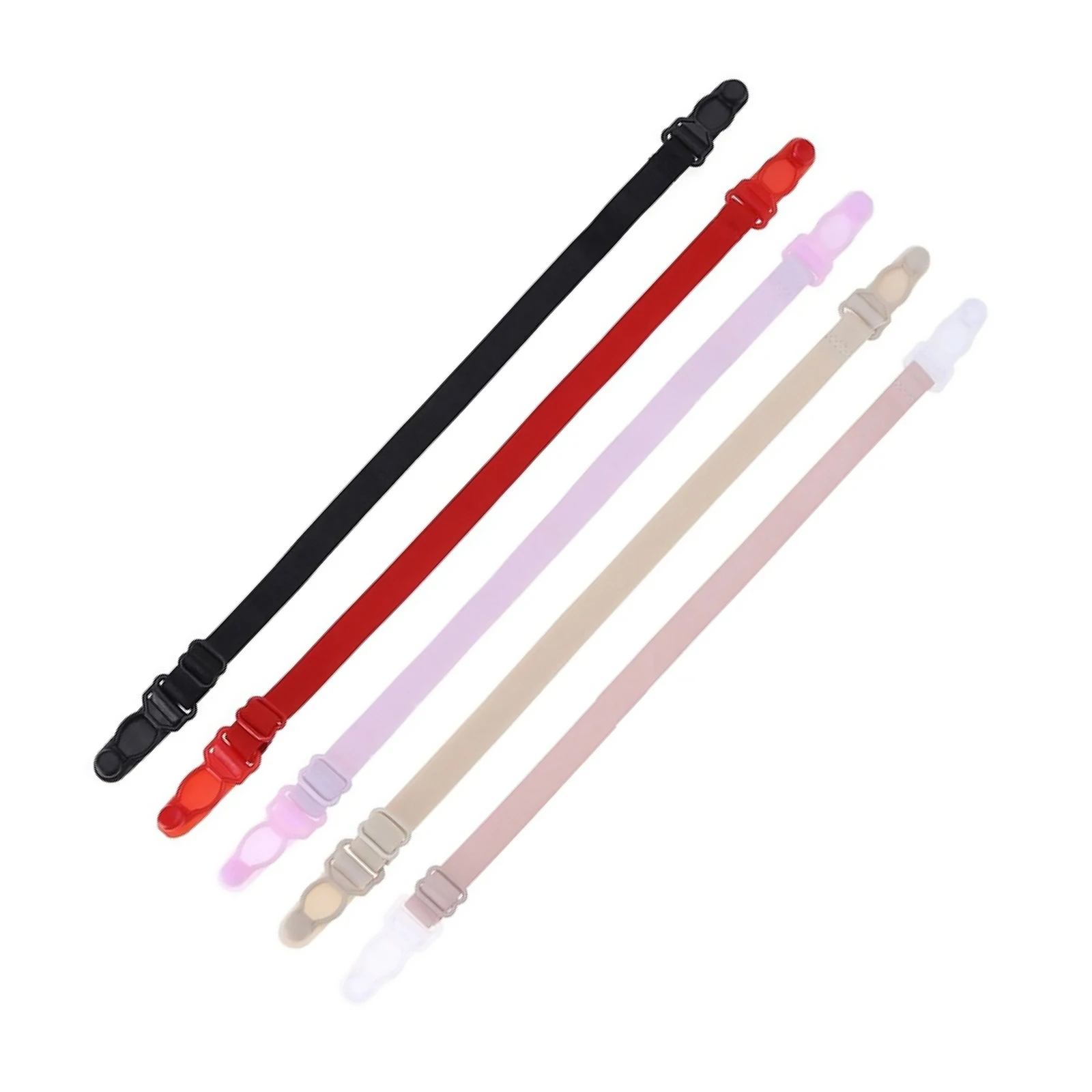 5 шт./компл., женский бюстгальтер, нижнее белье, нескользящая пряжка с зажимом для женщин, эластичные бретели для бюстгальтера, нескользящие бретели для бюстгальтера сзади