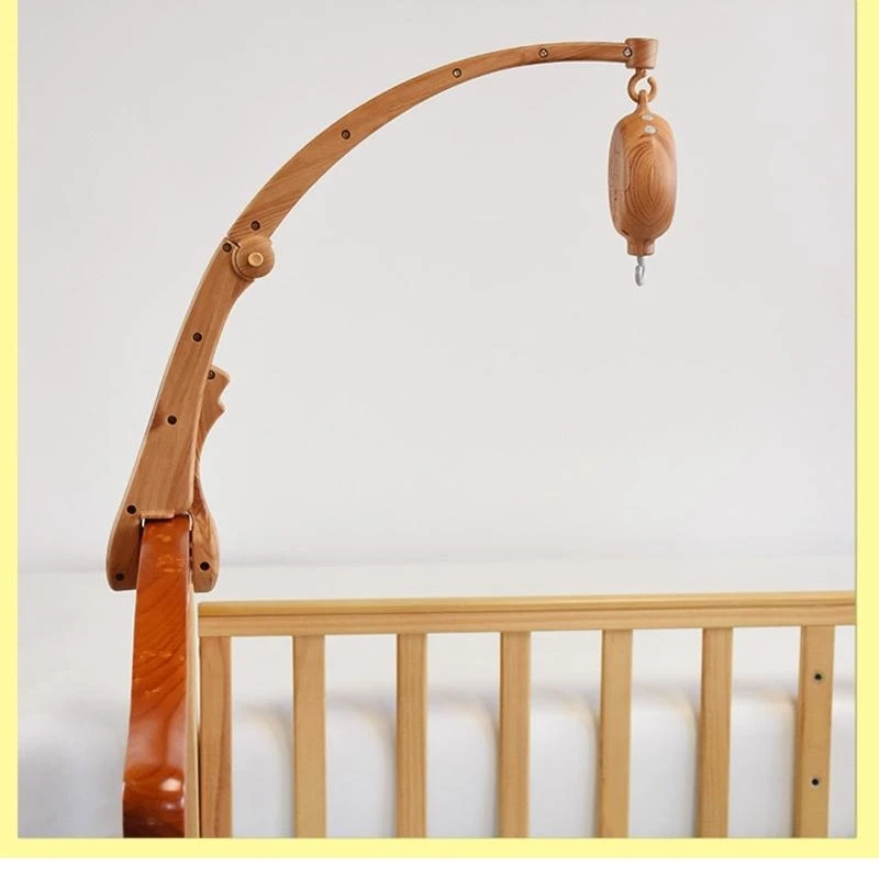 Nôi bé bằng nhựa động giường Chuông đồ chơi Đồ chơi trẻ sơ sinh Giá đỡ cánh tay 15UB