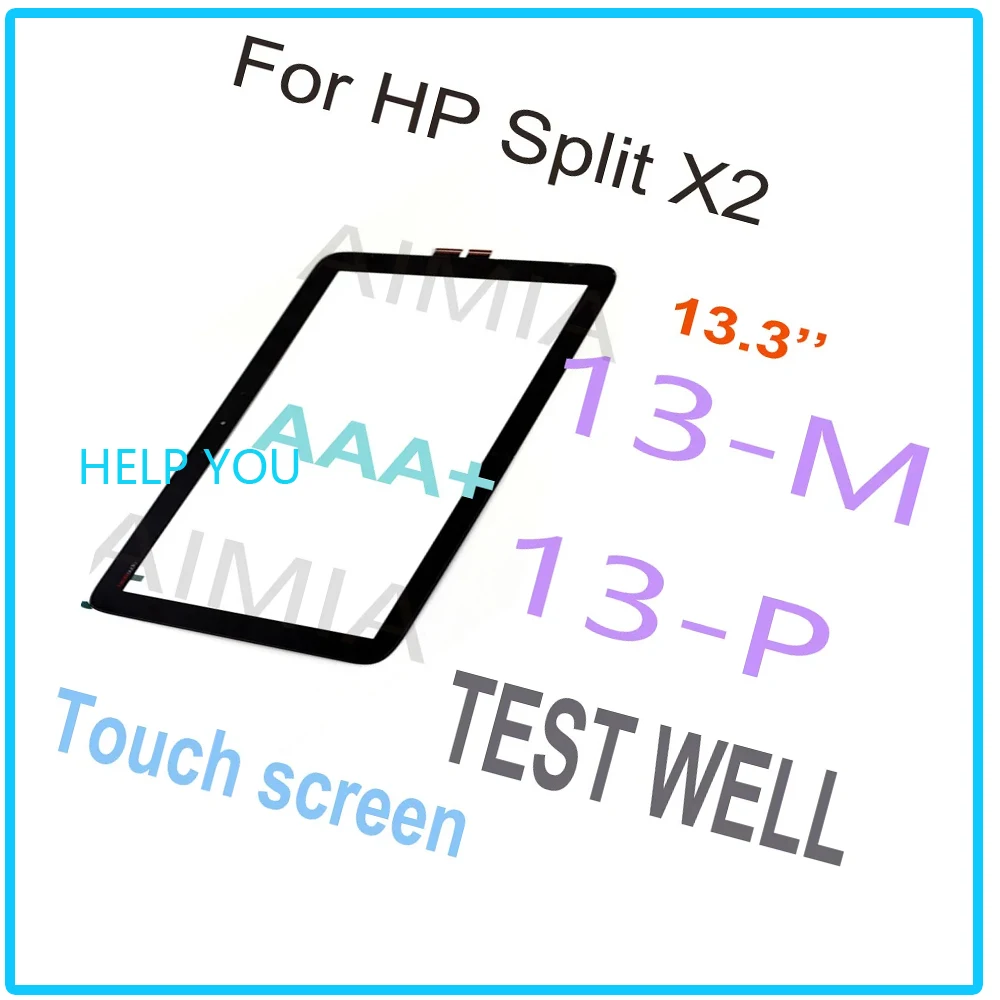 

13.3‘’ touch digitizer for hp split x2 13-m 13m /pavilion x2 13-p 13p touch screen digitizer screen glass panel replacement