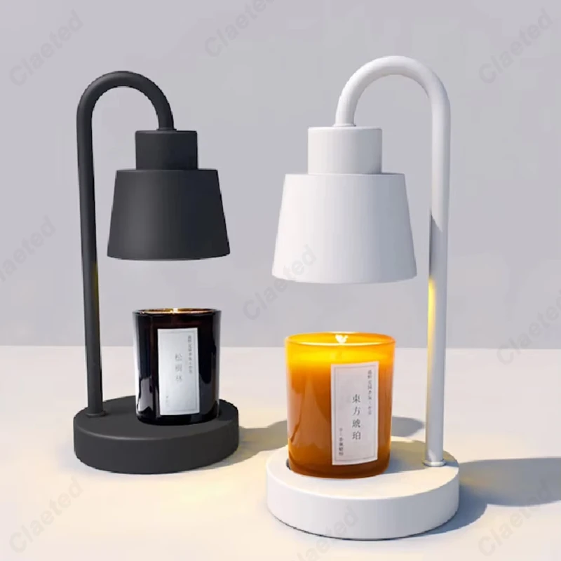 เทียนไฟฟ้าละลายตารางโคมไฟ Retro เทียนโคมไฟความร้อนปลอดภัยเทียนละลายอุ่น Light Dimming สําหรับตกแต่งห้องนอน