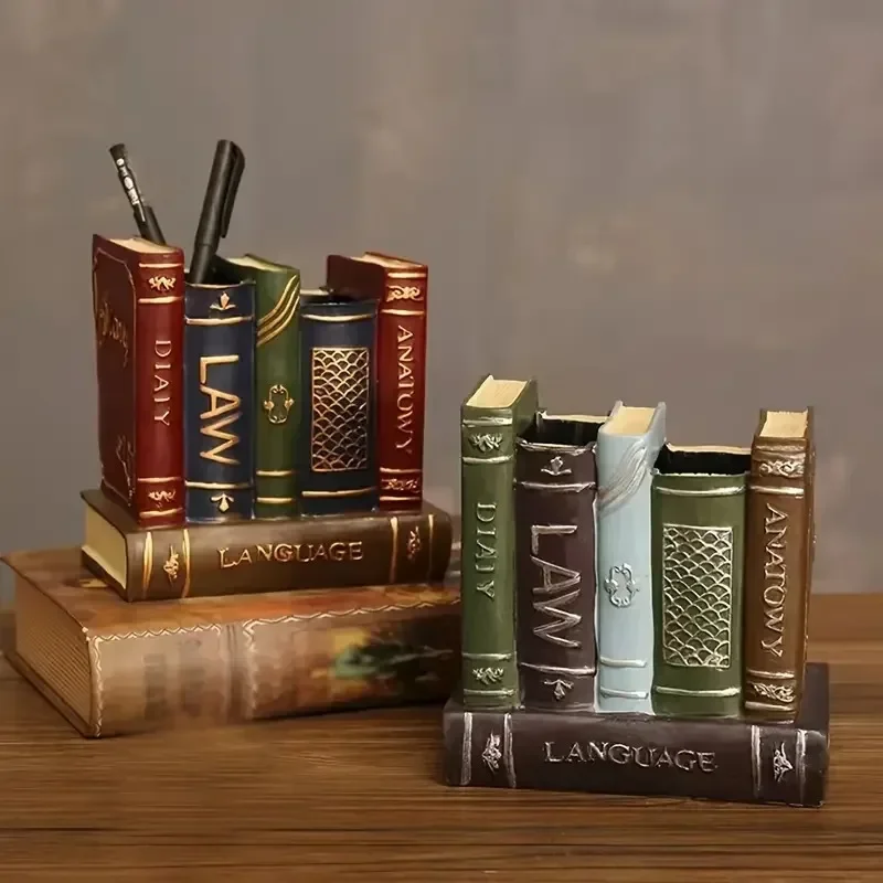 

Декоративная подставка для ручек с ящиком для хранения, деревянная подставка для карандашей и органайзер, столешница, для стола, стола