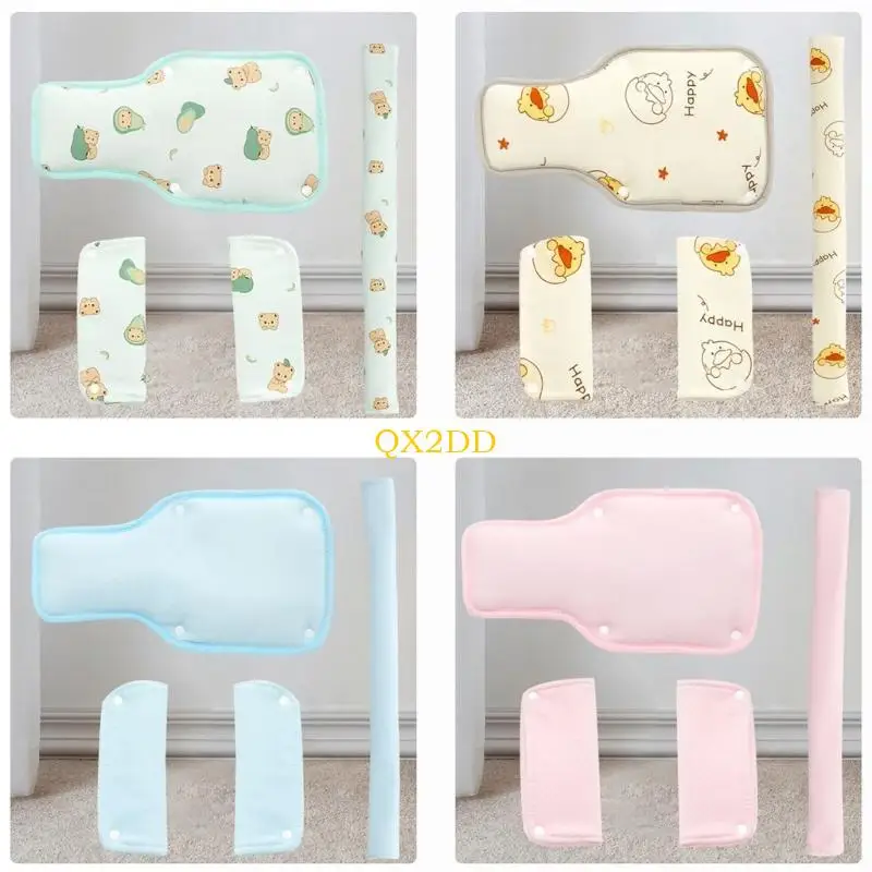 QX2D 베이비 캐리지 어깨/가랑이 패드 신생 유모차 안전 장비 면화 유아 및 유아의 편안함 및 안전 보장