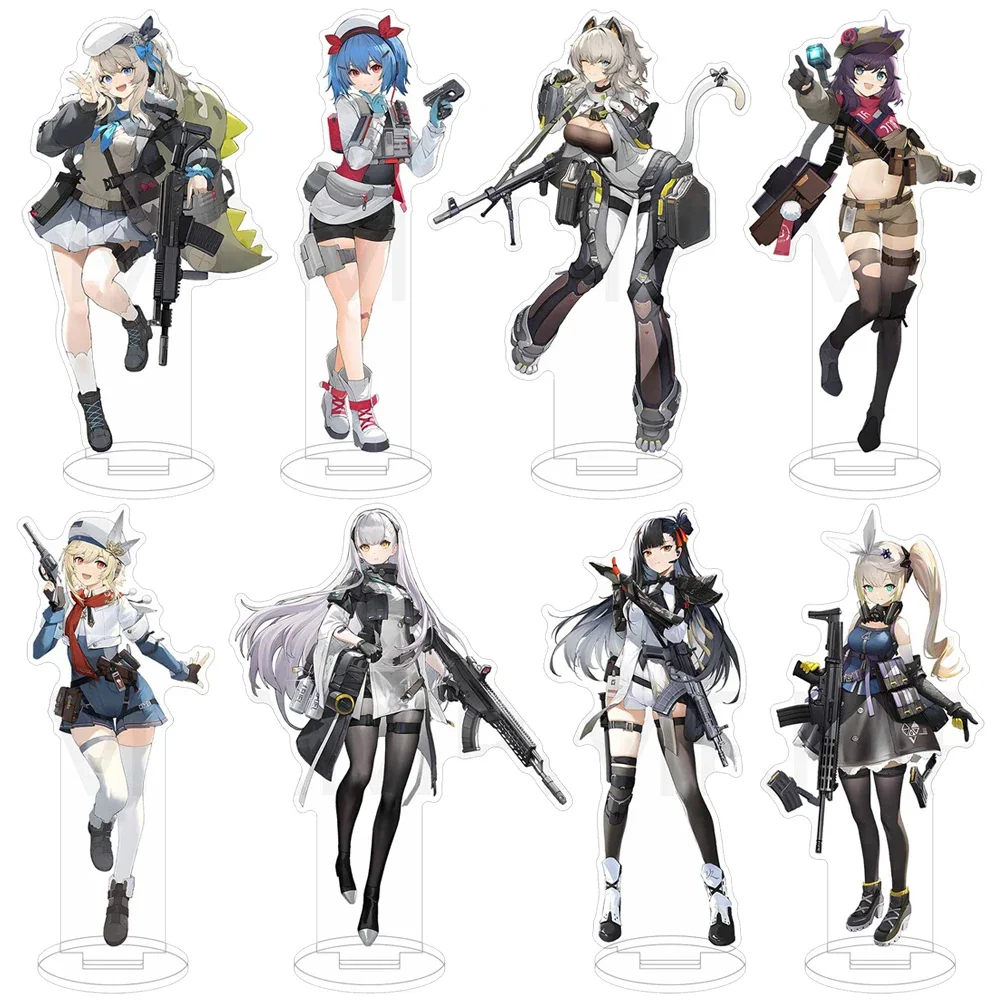 Game Girls Frontline Acrylic Stand Model HK416 AK-12 M4A1 Figures Cosplay Collection Anime Model Plate Accessories Fans Gifts