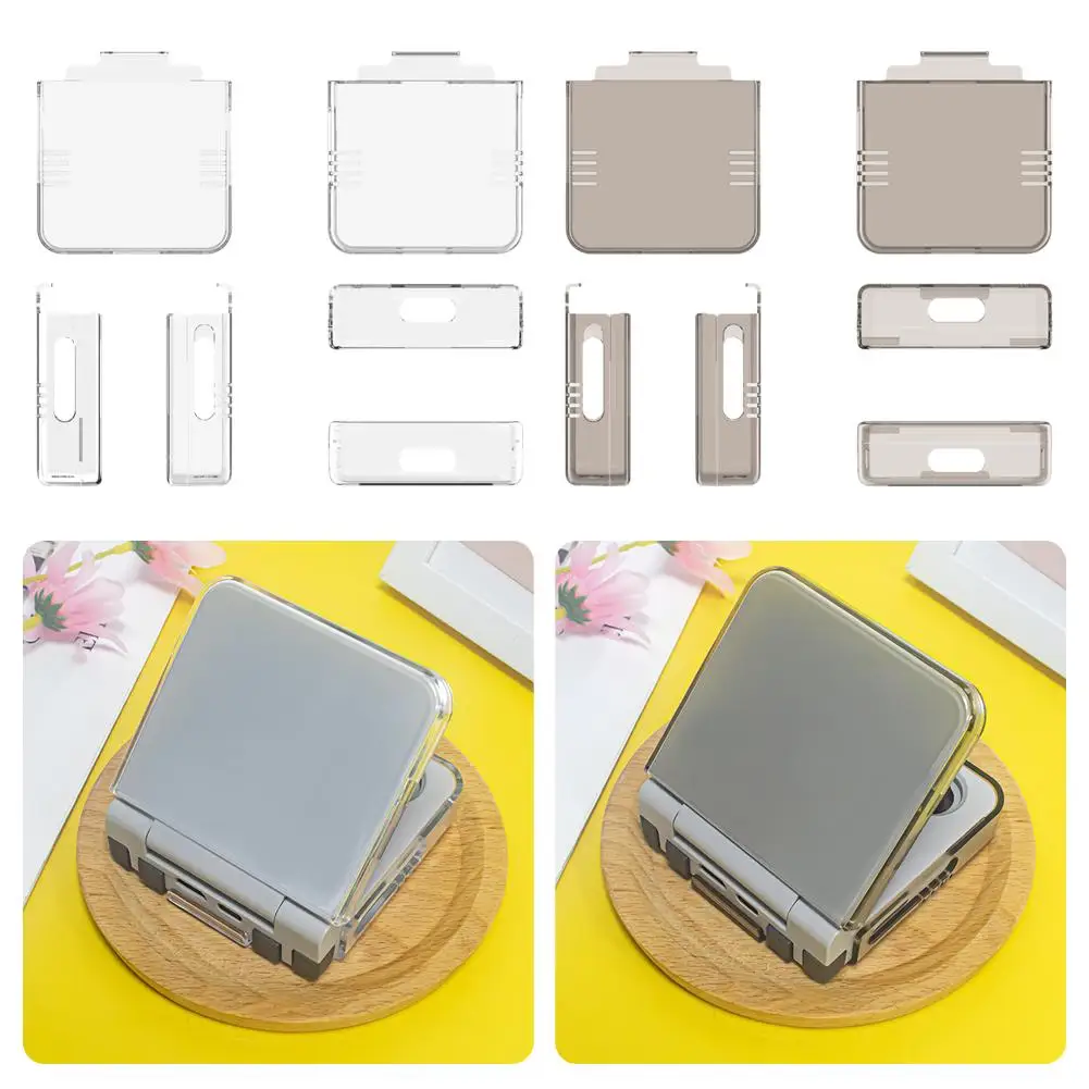 Para miyoo flip/miyoo flip v2 console de jogos portátil transparente casca dura anti queda à prova de poeira escudo protetor acessórios do jogo