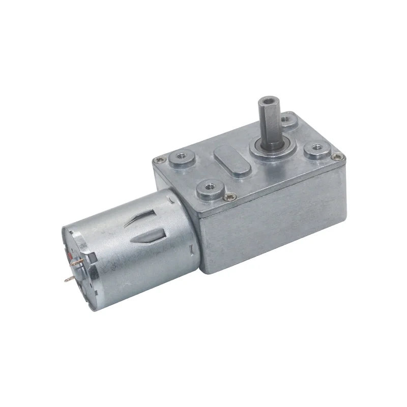 12V 0.6rpm Worm Gear Motor DC High Torque Self Lock for Automation Equipment JGY370 Worm Gearmotor Reduction Gear Motor 12V