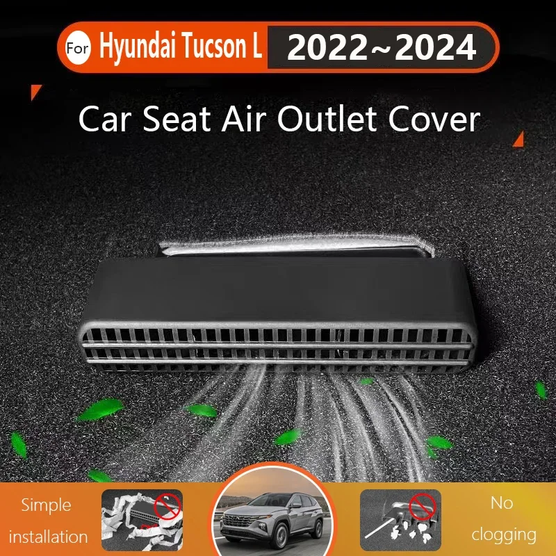 

For Hyundai Tucson LWB NX4 2022 2023 2024 Non-Clogging Under Seat Air Outlet Covers Conditioner Vent Protection Auto Accessories