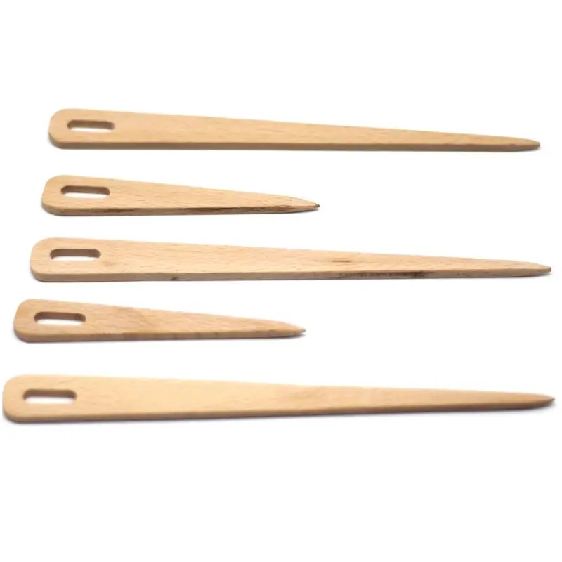 5pcs/set Wood Weaving Shuttle Crochet Needle Hand Loom Stick Tapestry Knitting DIY Craft