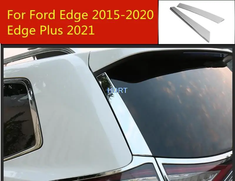 

Для Ford Edge 2015-2020/Edge Plus 2021, хромированный АБС-пластик, задние окна автомобиля, столбики, спойлеры, бритвенная отделка, аксессуары для стайлинга автомобиля, 2 шт.