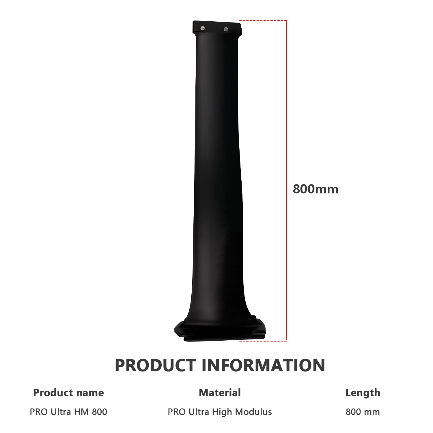 80cm Carbon Mast Wave Surfing Stable Control Mast High Modulus Lightweight AXIS Compatible Fuselage Setup