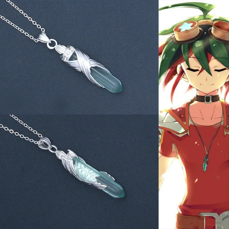 Anime Yu-Gi-Oh! ARC-V Necklace Yuya Sakaki Cosplay Costume Unisex Pendant Choker Accessories Jewelry Props