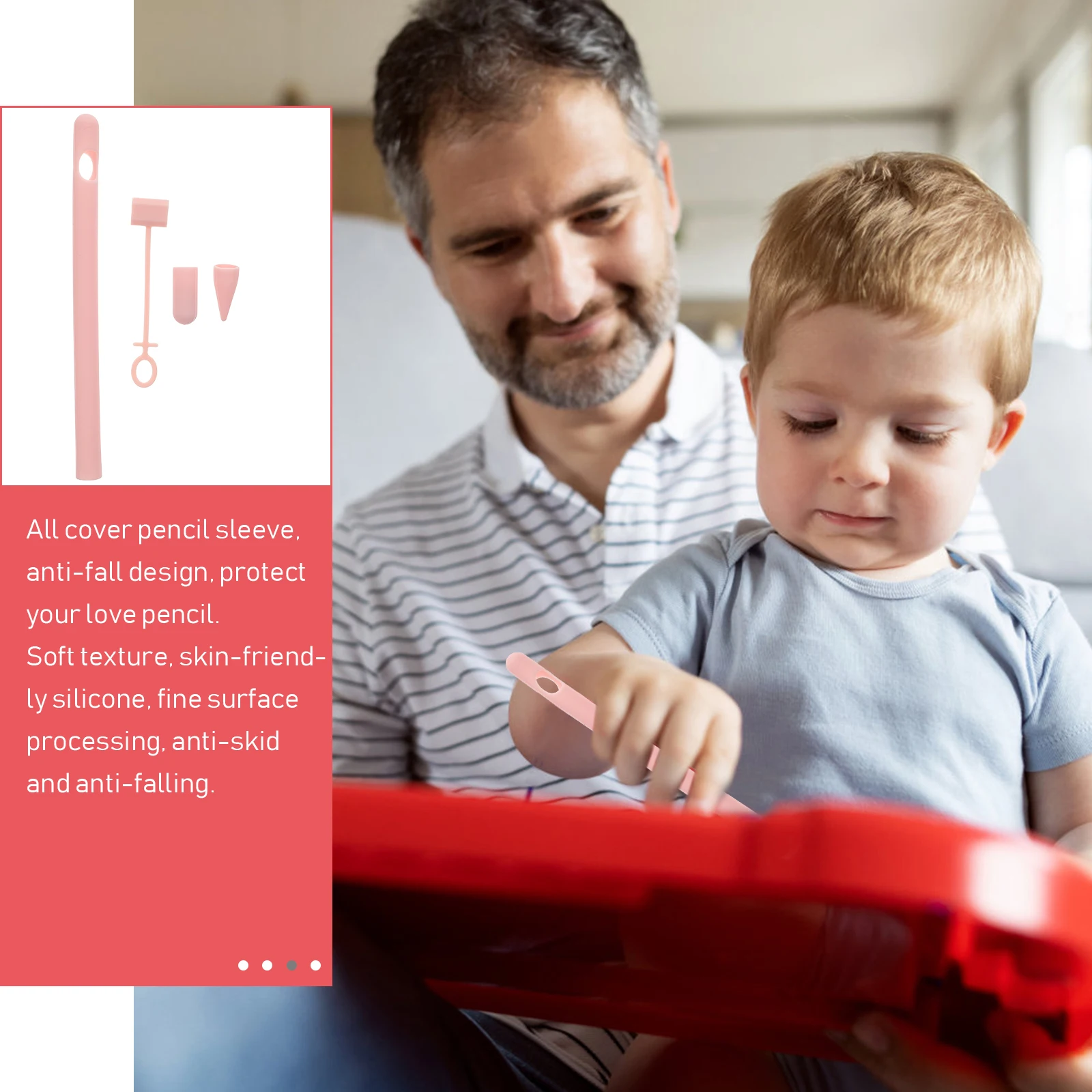 

1Pcs Handwriting Pencil Protective Sleeve Cartoon Pig Case Compatible for Apple Pencil 1 Silicone Anti-Fall Anti-Scratch Soft