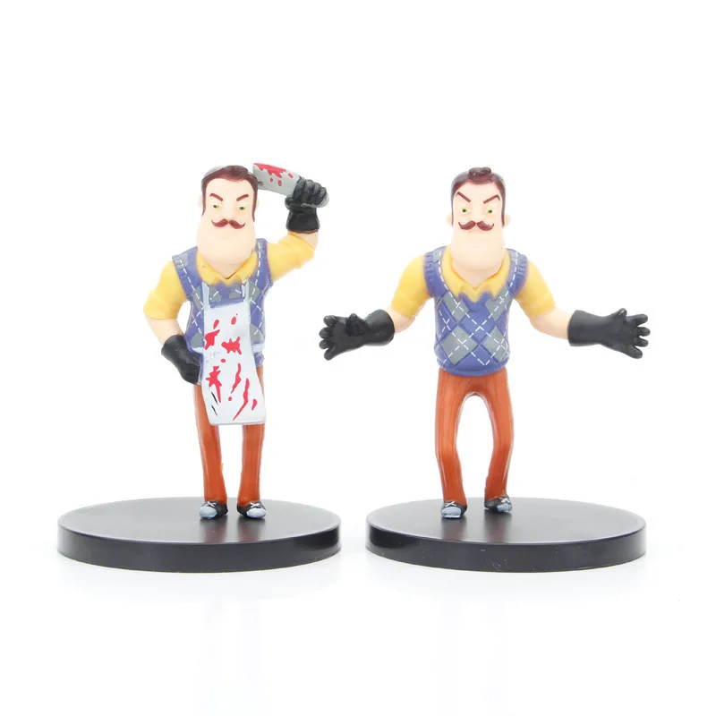 جديد 8 قطعة/المجموعة مرحبا جارتي مهرج أنيمي دمية عمل نموذج لجسم لعبة جمع زينة زخرفية الاطفال هدية #4