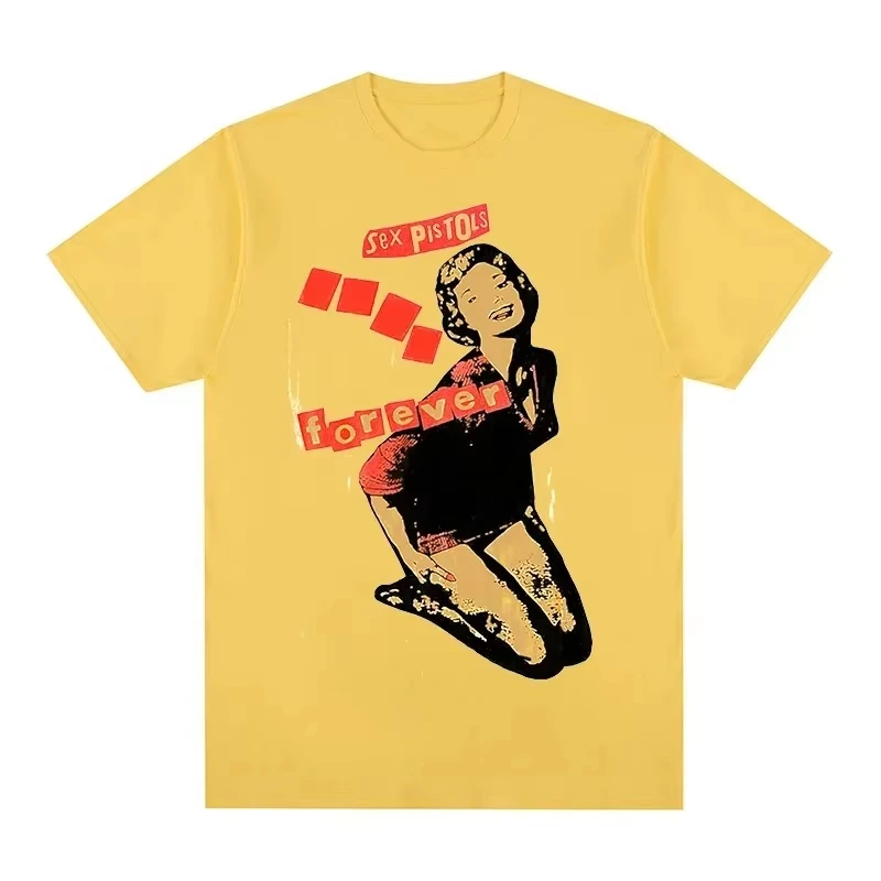 Unisex 90er Jahre Vintage reine Baumwolle Sex Pistols Sid Vicious Punk Rock Retro T-Shirt Damen und Herren T-Shirt – Detail 3