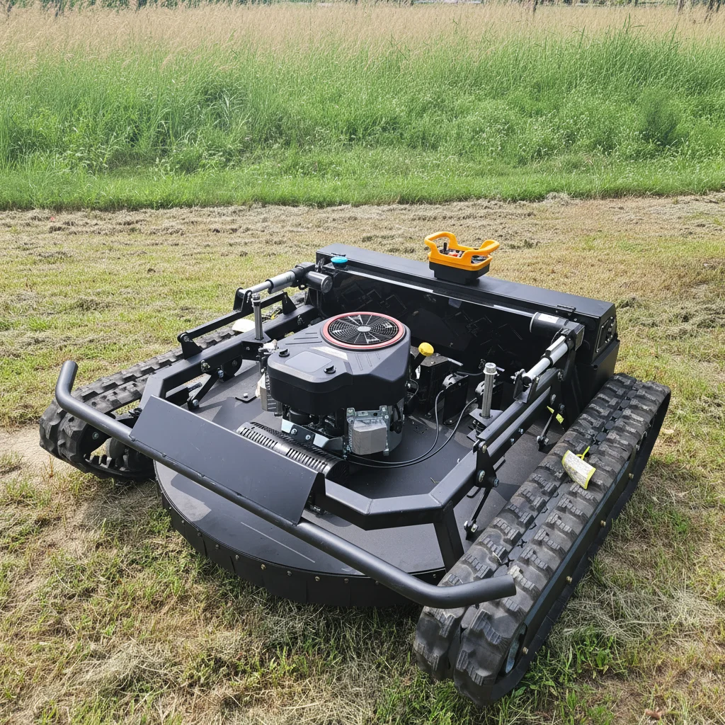 

Настраиваемая газонокосилка-робот на гусеничном ходу с дистанционным управлением для стрижки травы в саду, хит продаж 2026 года