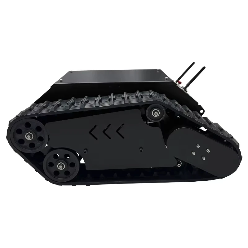 100Kg Load RC Tank TS5.0 Metal Chassis Rubber Tracks Brushless Motor Obstacle Surmounting Tank For STM32 ROS Programmable Robot