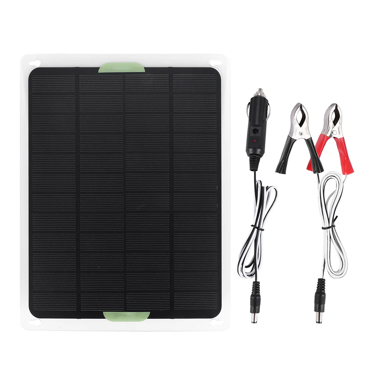 20W Solar Panel 12V/5V USB2.0 Solar Car Charger Outdoor Portable Monocrystalline Silicon Flexible Solar Panel