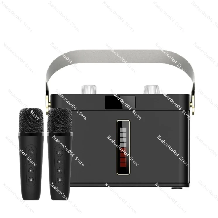 

Outdoor Bluetooth Speaker Karaoke Dual Mic Portable Waterproof for Teaching Meeting Party