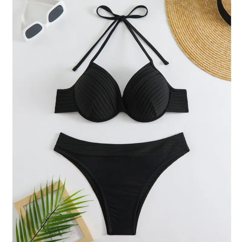 Summer 2025 Sexy Bikinis Swimsuits Women Swimwear Push Up Female Beach Swim Wear Bathing Suits Brazilian Bikini Set Pool Bather