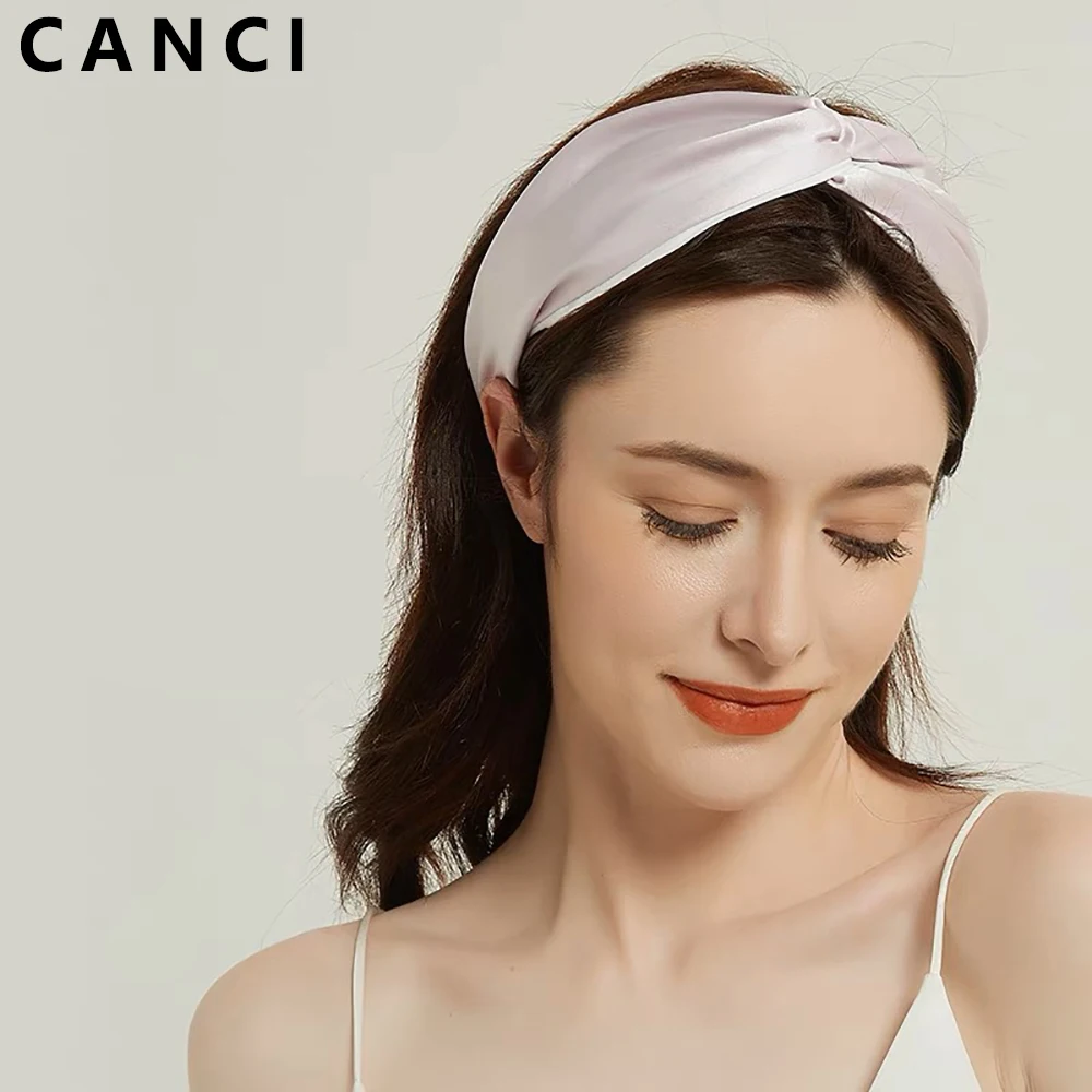Opaska do włosów z 100% naturalnego jedwabiu morwowego, luksusowa jedwabna gumka, skręcony turban, chusta na głowę, bandana w stylu bohemy dla kobiet, akcesoria do włosów.