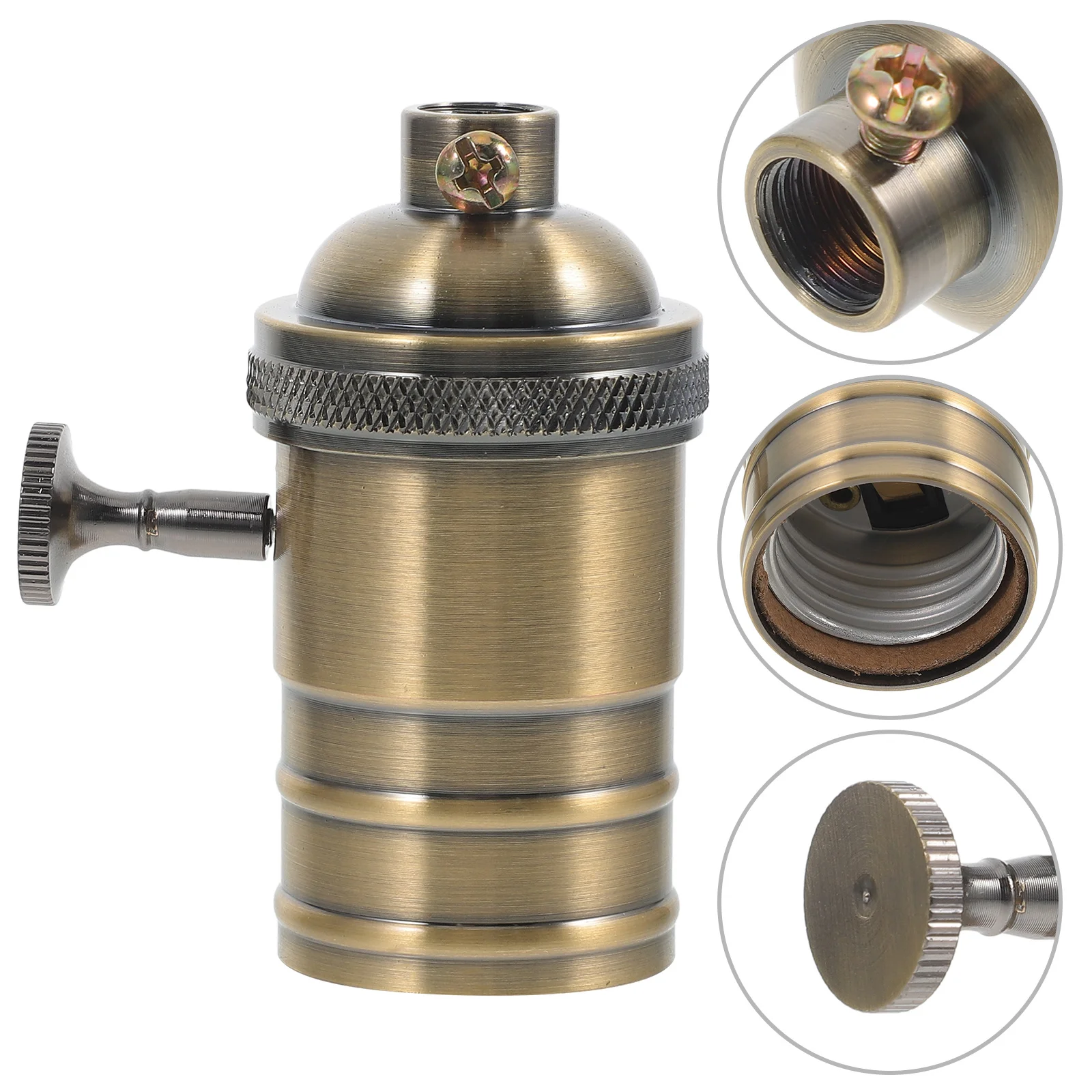 

Light Socket Premium Metal Bulb Holder For Diy Lamp Repair Kits Ceiling Lighting Socket Holder Fixture Parts