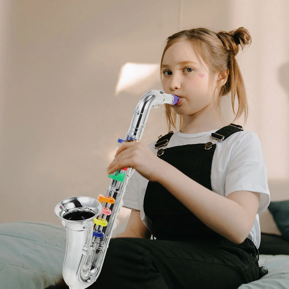 Trompent saxophone pour enfants, jouets musicaux pour enfants, accessoires de fête pour débutants