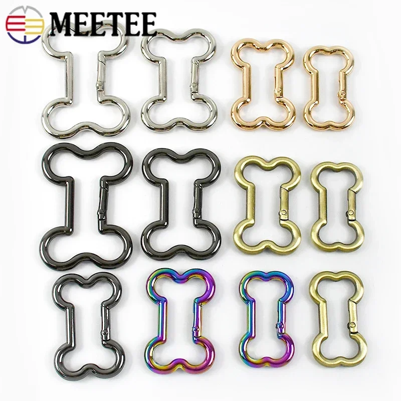 5/10Pcs Bone Metal Ring Buckle for Strap Bag O D Rings Clasp Webbing Belt Clip Buckles Spring Hooks DIY Handbag Accessories