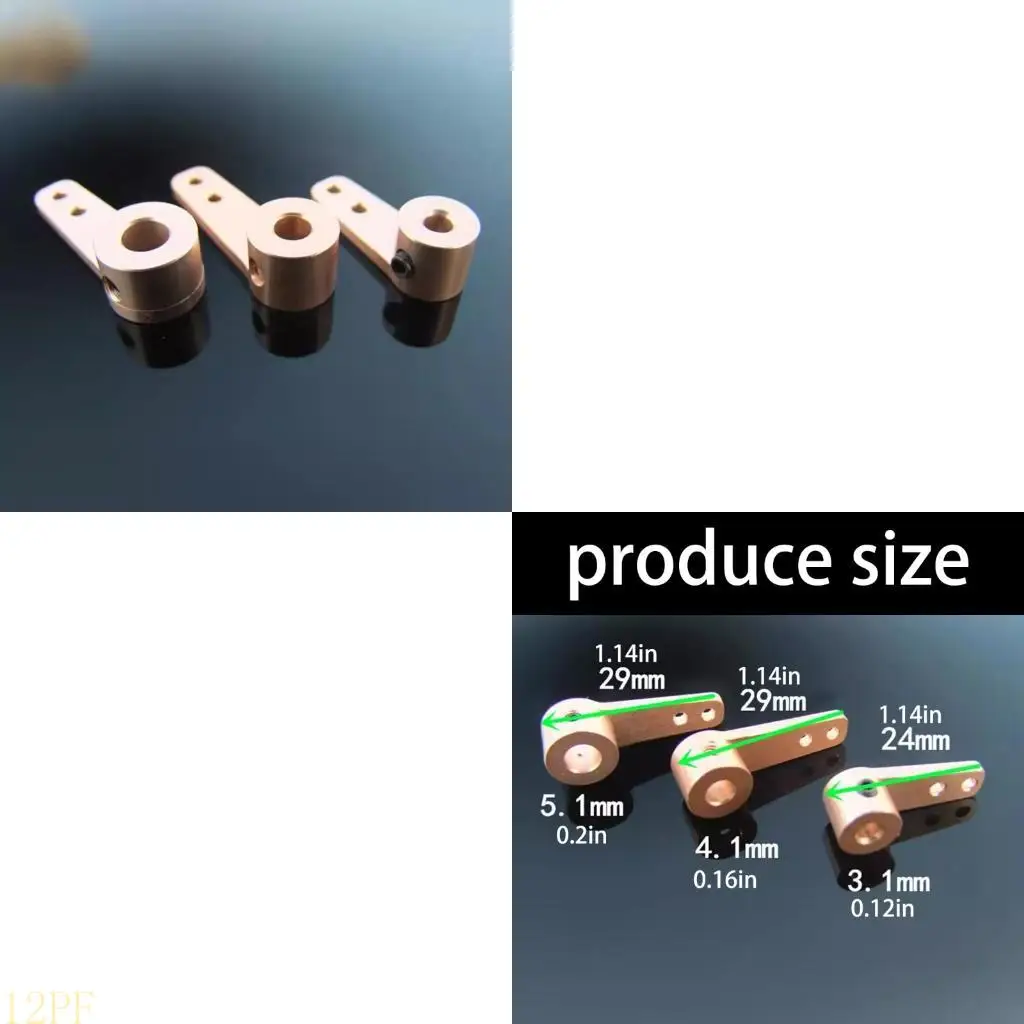 12PF Metal Servo Arm for 3/4/5mm Shaft Models Precisions Steering Control Servo Saver Arm Remote Enthusiasts