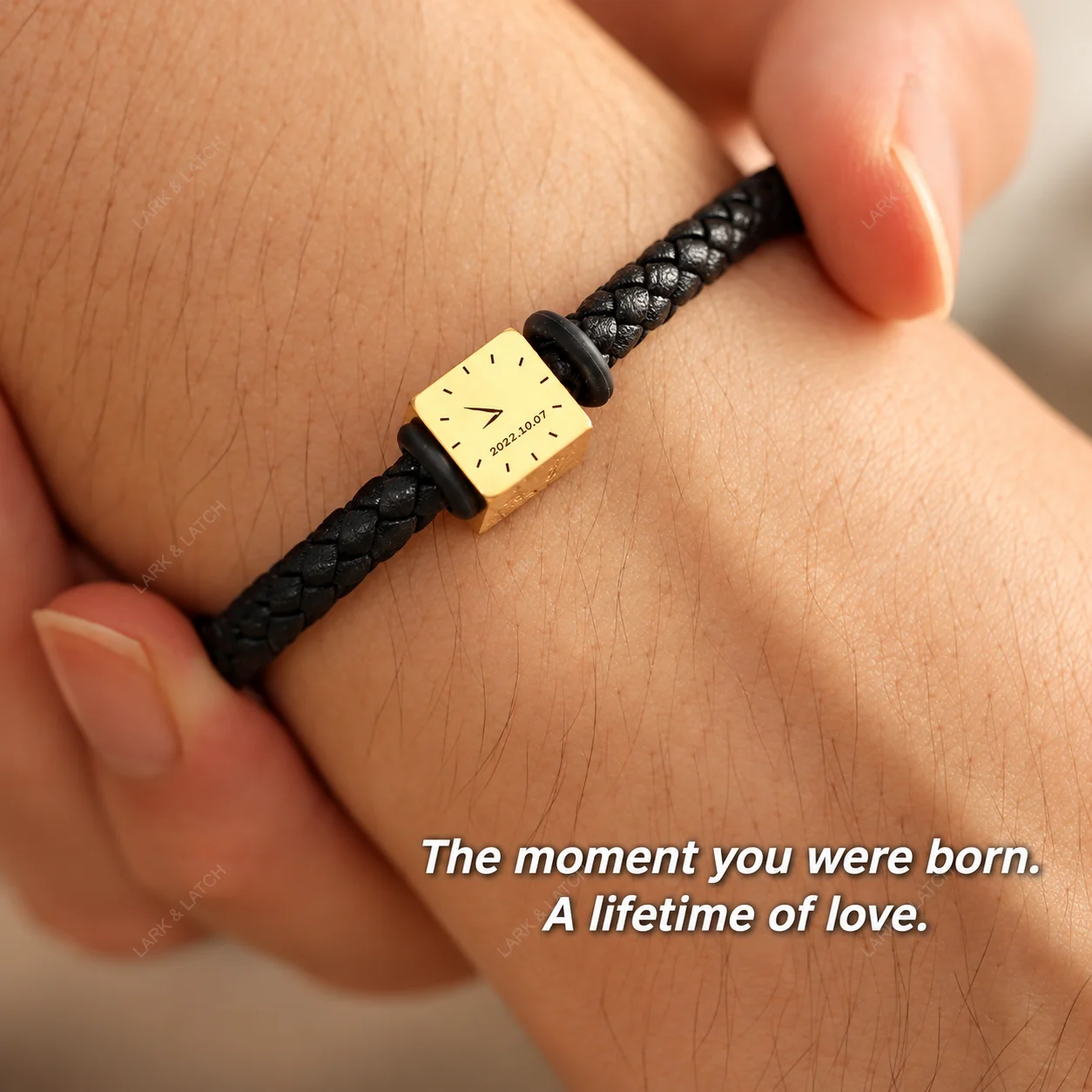 Custom Photo Bracelet Engraved Leather Couples Picture Bangle Personalized Titanium Steel Jewelry Anniversary Gifts for Men