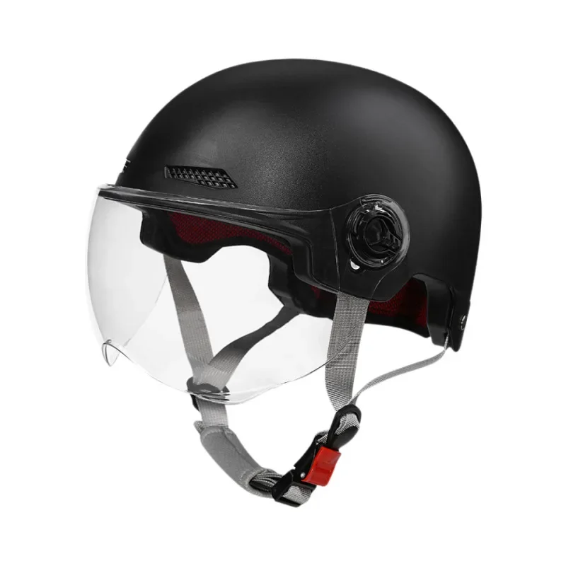 Veículo elétrico motocicleta meio capacete para homens e mulheres, leve, respirável, Sun Proofbattery, segurança do carro, verão