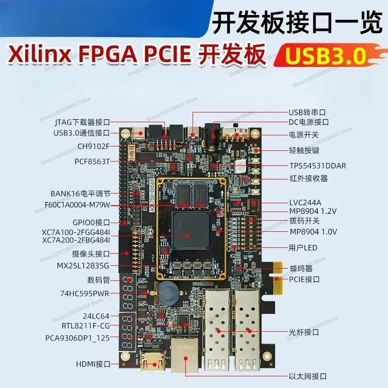 For Fpga Development Board USB3.0 CH569W Teaching Advanced Actual Combat ACX750
