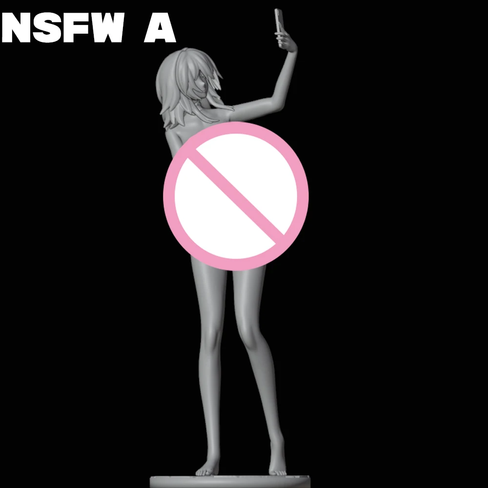 NSFW Beauty Selfie Resin Model Kit 3d Printing Doll 1/24 Unassembled Resin Figure Statue Kits Unpainted Toy Gk Play Set