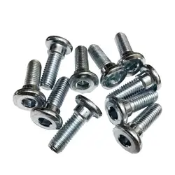 New 10 Pcs M8 x 20mm Motorcycle Motorbike Brake Disc Rotor Mount Bolts Brake Disc Rotor Mount Bolts Brake Disc Screw