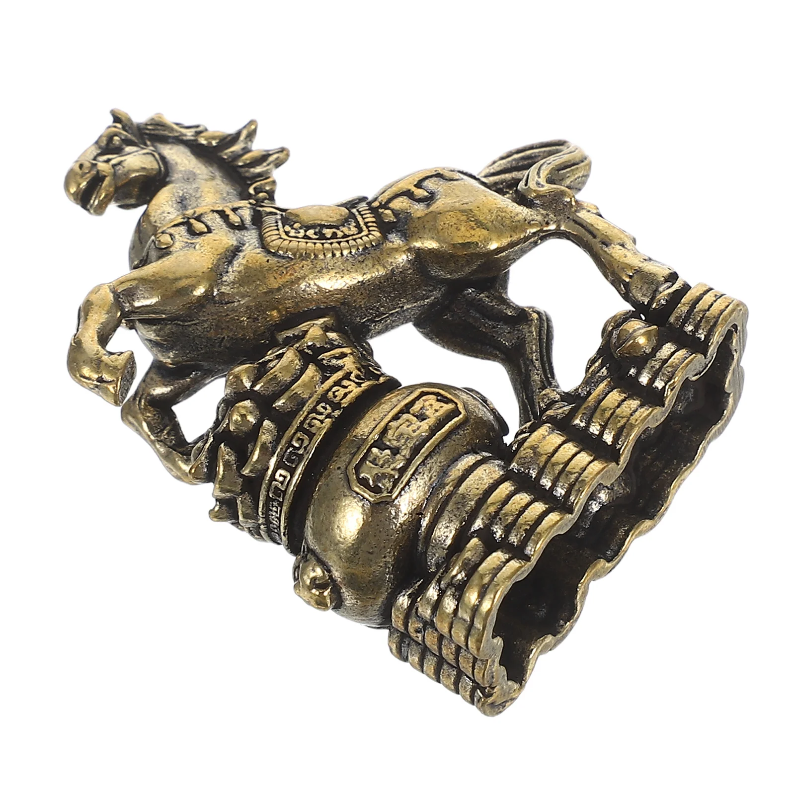 

Classical Brass Horse Statue Exquisite Craftsmanship Wealth Symbol Home Office Decorative Gift Brass Horse Sculpture