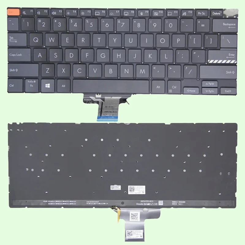 Keyboard For ASUS Vivobook Pro 14 X3400 M3400 M3401 M3400QA M3401QC X3400P k3400p X7400 with backlit US Layout