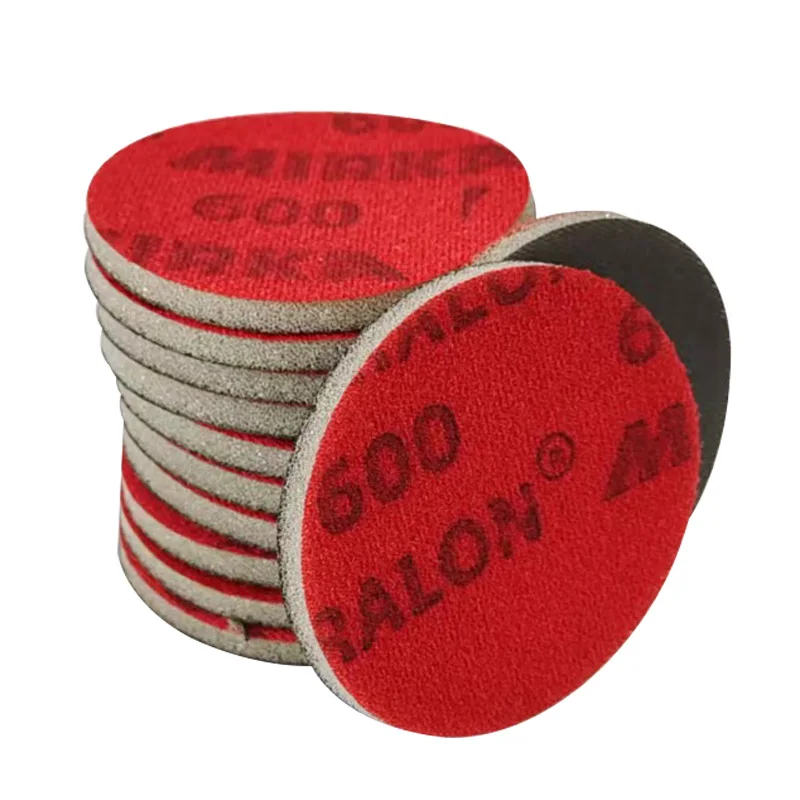 Finland MIRKA Original And Authentic 3 Inch  4 Inch Sponge Sandpaper 75 MM  Round Flocking Sand Sheet