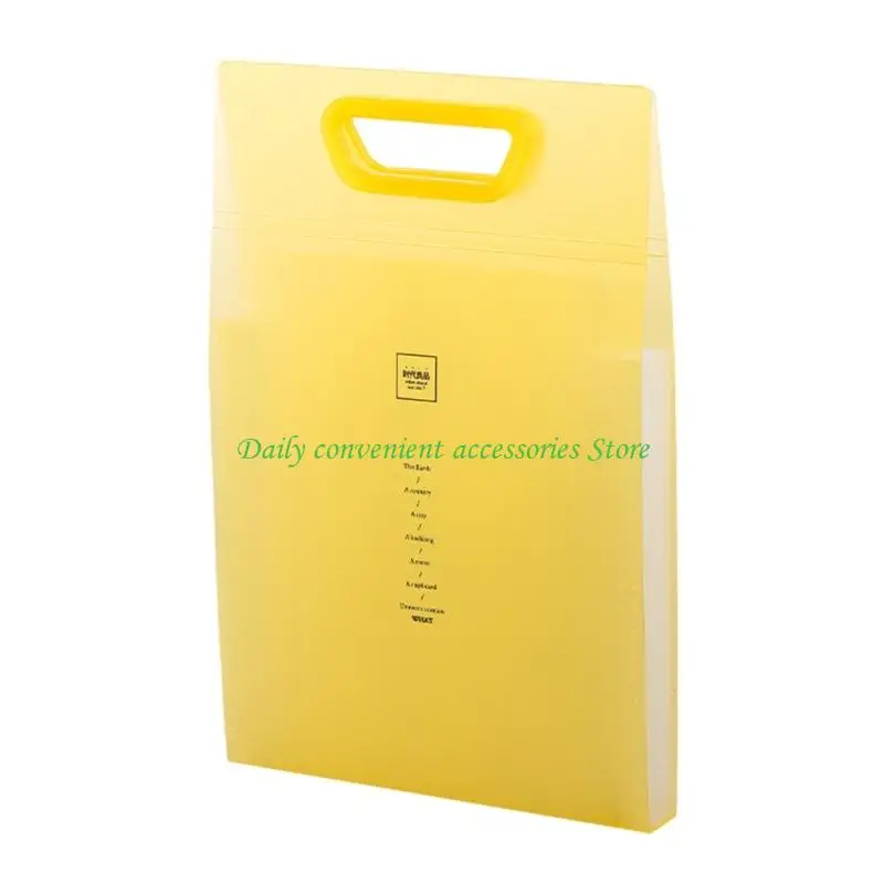 

97QB Heavy Type Exam Paper Organizers with Multiple Compartments Large Capacity Sheets School Accessory Plastic Texture