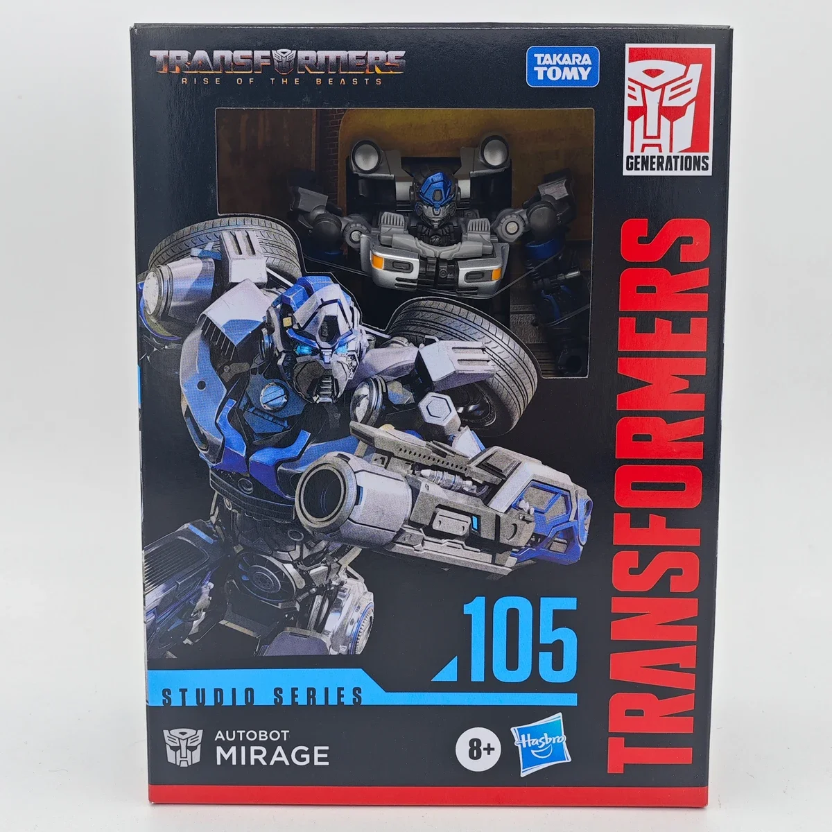 

Трансформеры Hasbro Toys Studio Series Deluxe Rise of The Beast 105 Autobot Mirage Toy, экшн-фигурка, Новинка