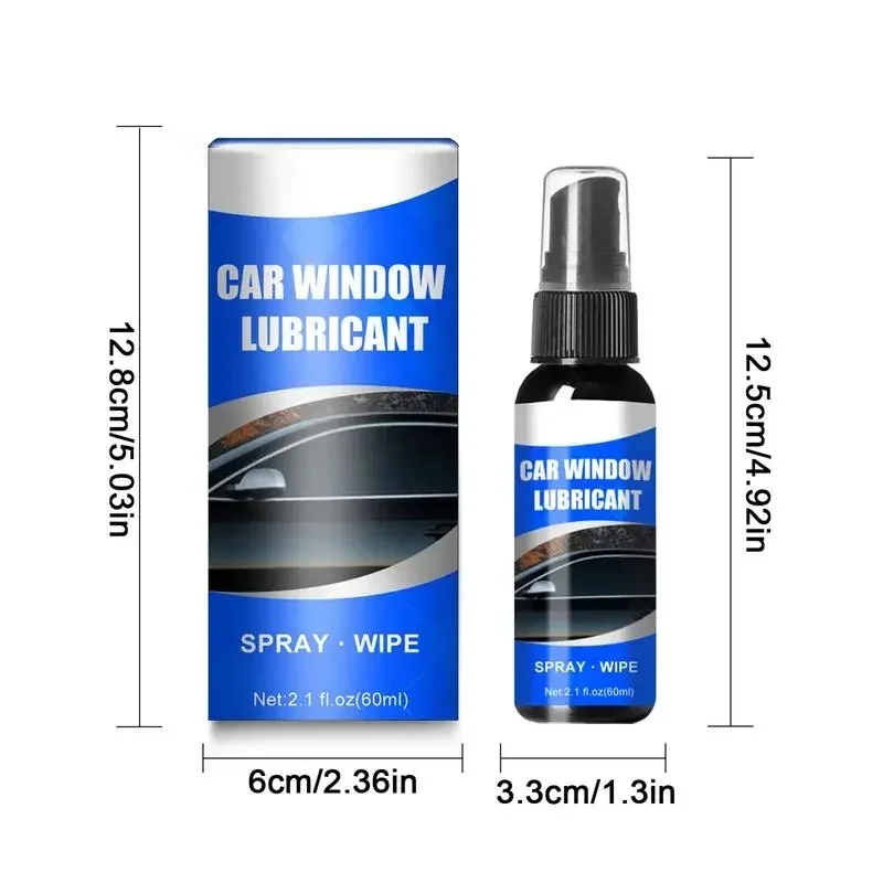 Auto Smeermiddel Raam Door Rubberen Strip Verzachtende Spray Anti-Roest Elimineert Lawaai Onderhoud Venster Smeermiddel 60Ml