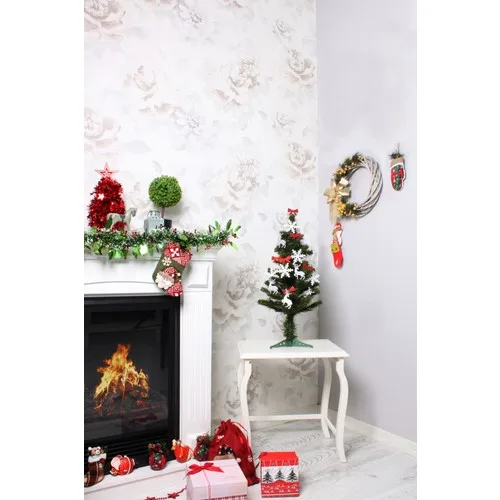 Use At Market 60 cm Economical Christmas Pine Tree Set 1