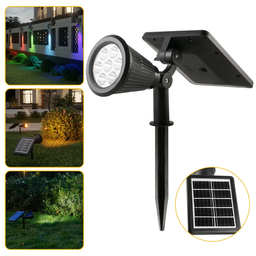 

Солнечные прожекторы для улицы, 9 светодиодов, IP65, водонепроницаемые, с регулируемой яркостью, для сада, двора, подъездной дороги, патио, газона, декоративное освещение