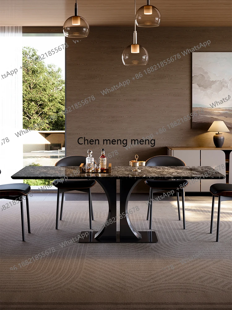 

Luxury stone dining table natural luxury stone dining table natural marble Italian light luxury rectangle
