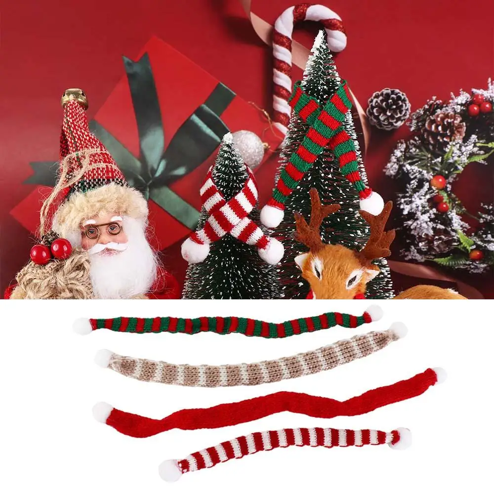 Bufanda bonita para el cuello, ropa para muñecas 1:12, gorro, juego de simulación, bufanda navideña para muñecas, simulación suave, accesorios para muñecas de invierno, decoración para casa de muñecas