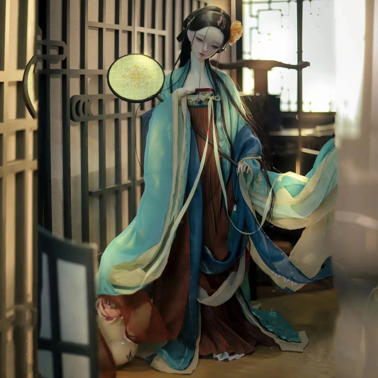 1/6 1/4 1/3 BJD Ancient Costume Skirt Chinese Hanfu Long Robe Fairy Dress For BJD/SD MSD SD13 Big Girl Doll Accessories A2152