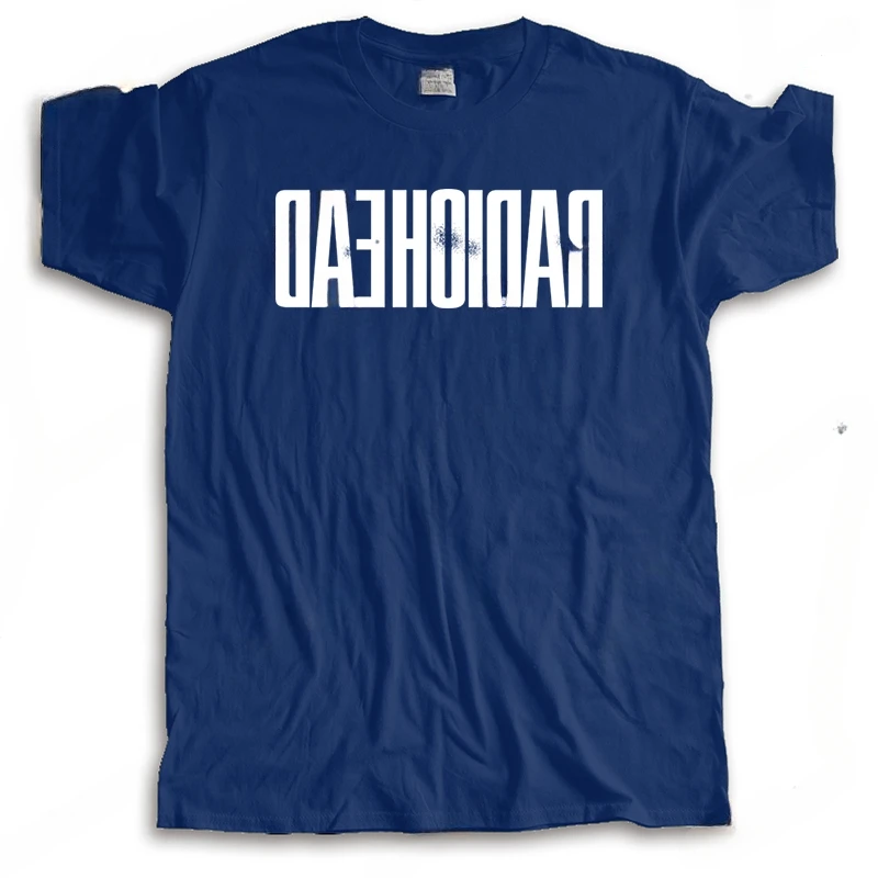 Radiohead Backwards Soft Fitted Fashion cotton Unisex Teeshirt Euro size Hot sale homme summer t-shirt brand o-neck teeshirt