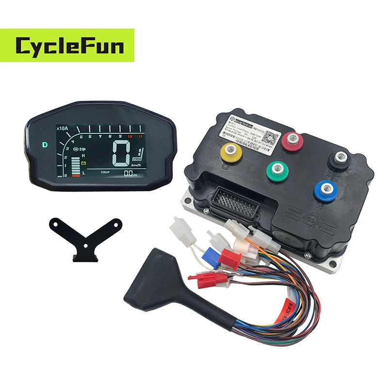 FarDriver ND72360 190A/360A 3KW-4KW BLDC Controller Programmable With DKD Speedometer For QS Motor Electric Motorcycles Scooter